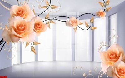 File gốc File tranh hoa trang sức in tường 3d TS5488 (chuẩn CMYK) cho nhà in