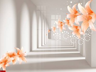 File in ấn File tranh hoa trang sức in tường 3d TS5508 (bản gốc) cao cấp