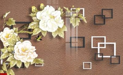 File gốc File tranh hoa trang sức in tường 3d TS5564 (thiết kế) độc quyền