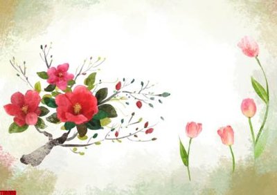 File gốc File tranh hoa trang sức in tường 3d TS5659 (chuẩn màu) cho in offset