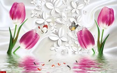 Tải file File tranh hoa trang sức in tường 3d TS5715 (gốc) làm file thiết kế