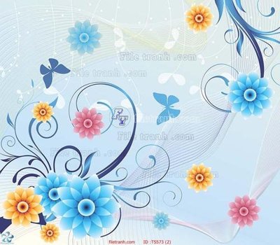 File tranh File hoa trang sức TS573 (gốc) chủ đề trẻ em