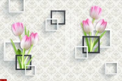 File tranh File tranh hoa trang sức in tường 3d TS5979 (ảnh gốc) không bị mờ