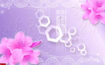 File in mica File tranh hoa trang sức in tường 3d TS6024 (bản gốc) siêu trong