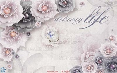 File tranh File hoa trang sức TS603 (bản gốc) in canvas