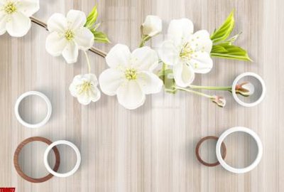 File gốc in mica File tranh hoa trang sức in tường 3d TS6077 chất lượng