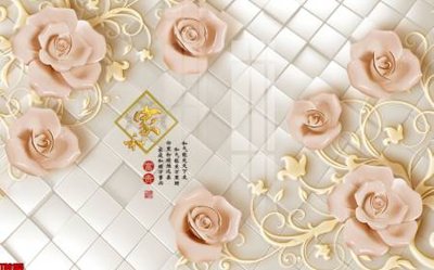 Mua file tranh gốc File tranh hoa trang sức in tường 3d TS6185 tại Filetranh.com