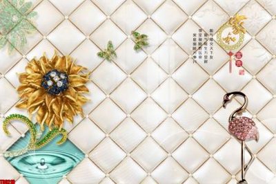 File ảnh File tranh hoa trang sức in tường 3d TS6216 (gốc) in backdrop sự kiện