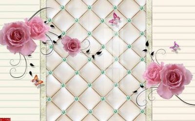 File tranh gốc in trần nhà File tranh hoa trang sức in tường 3d TS6221 3D