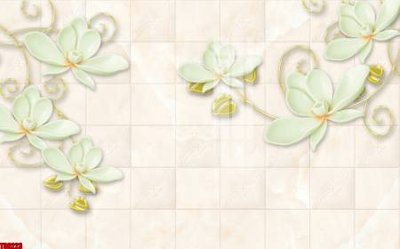 File tranh File tranh hoa trang sức in tường 3d TS6223 (ảnh gốc) in trần xuyên sáng