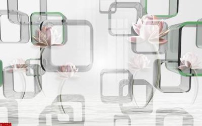 File gốc File tranh hoa trang sức in tường 3d TS6234 (trang trí) phòng trẻ em