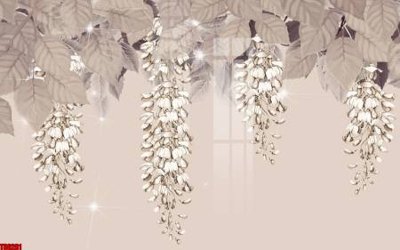 File PSD in ấn File tranh hoa trang sức in tường 3d TS6281 (chất lượng cao)