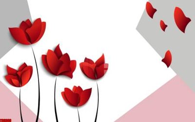 File gốc File tranh hoa trang sức in tường 3d TS6309 (in mica) cắt laser