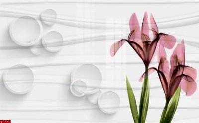 File gốc File tranh hoa trang sức in tường 3d TS6378 (trang trí) phòng làm việc