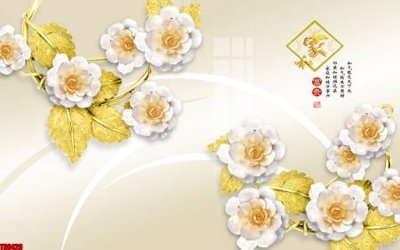 File tranh File tranh hoa trang sức in tường 3d TS6429 (ảnh gốc) không bị mờ