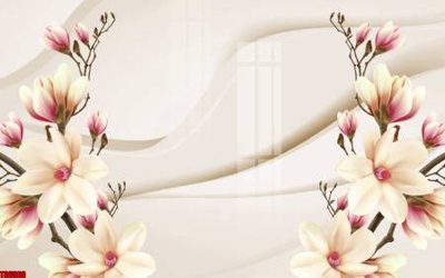 File tranh File tranh hoa trang sức in tường 3d TS6569 (bản gốc) trang trí văn phòng