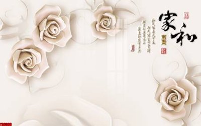 File tranh File tranh hoa trang sức in tường 3d TS6596 (gốc) chủ đề động vật