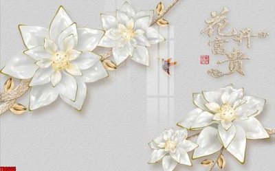 Tải file File tranh hoa trang sức in tường 3d TS6605 (ảnh gốc) 300dpi File tranh hoa trang sức in tường 3d TS6605