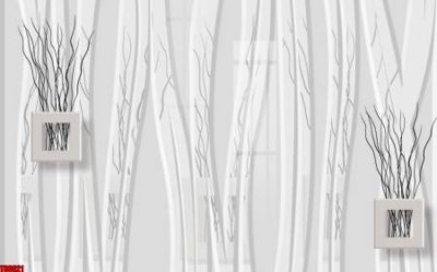 File gốc File tranh hoa trang sức in tường 3d TS6621 (in lụa) trang trí tường