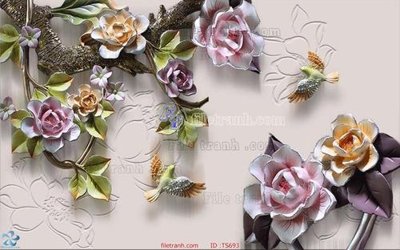 Tải file File hoa trang sức TS693 (gốc) chủ đề hoa sen