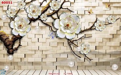 File gốc File hoa trang sức TS800 (in tráng gương) ốp tường