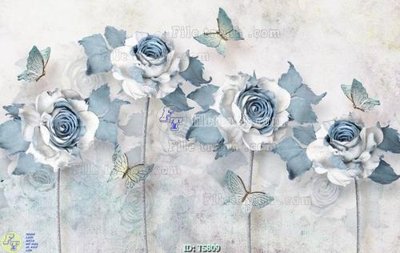 File ảnh File hoa trang sức TS809 (gốc) in decal dán tường