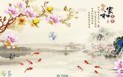 File tranh File hoa trang sức TS829 (bản gốc) in lụa 5D