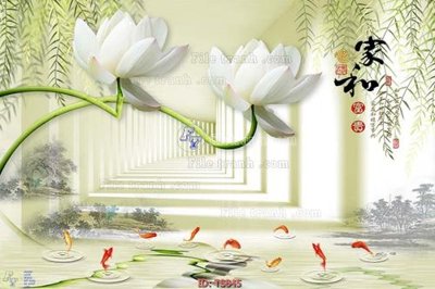 File in trần File hoa trang sức TS845 (bản gốc) phong cảnh