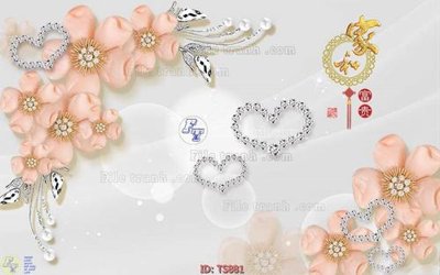File tranh File hoa trang sức TS881 (ảnh gốc) cho in ấn kỹ thuật số