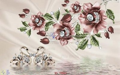 File in trần File hoa trang sức TS963 (bản gốc 3D) sống động