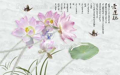 File PSD in ấn File tranh gốc tranh tường hoa thủy mặc trung quốc TTQ122 (chất lượng cao)