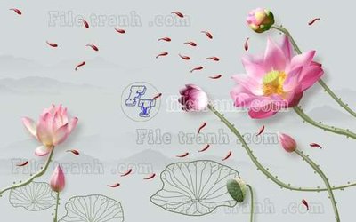 File tranh gốc File tranh gốc tranh tường hoa thủy mặc trung quốc TTQ127 (bản đẹp) độc quyền