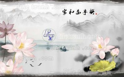 Mua file ảnh gốc File tranh gốc tranh tường hoa thủy mặc trung quốc TTQ139 (chất lượng cao)