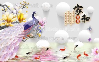 Tải file File tranh gốc tranh tường hoa thủy mặc trung quốc TTQ155 (gốc) làm file tranh quảng cáo