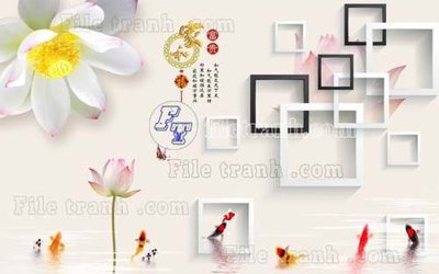 Tải file tranh gốc File tranh gốc tranh tường hoa thủy mặc trung quốc TTQ165 chất lượng cao