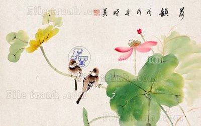 File PSD File tranh gốc tranh tường hoa thủy mặc trung quốc TTQ233 (chất lượng in ấn)