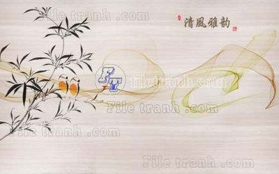File tranh File tranh gốc tranh tường hoa thủy mặc trung quốc TTQ27 (ảnh gốc) độc quyền