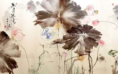 Hình ảnh file gốc File tranh gốc tranh tường hoa thủy mặc trung quốc TTQ279 (chất lượng cao)