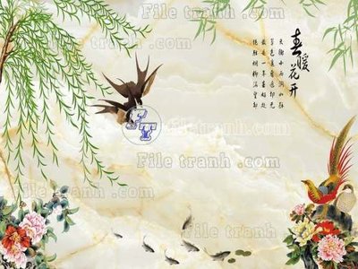 Tải file File tranh gốc tranh tường hoa thủy mặc trung quốc TTQ334 (gốc) in ấn ngay lập tức