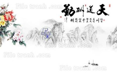 Tải file File tranh gốc tranh tường hoa thủy mặc trung quốc TTQ37 (gốc) in ấn ngay lập tức