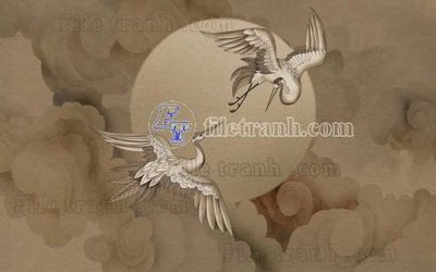 File gốc File tranh gốc tranh tường hoa thủy mặc trung quốc TTQ433 (phiên bản chuẩn) để in ấn