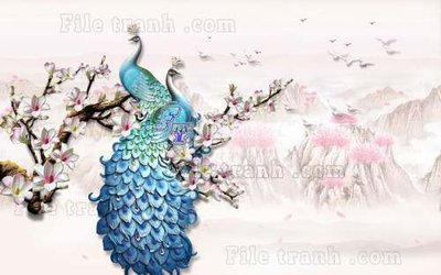 File PSD File tranh gốc tranh tường hoa thủy mặc trung quốc TTQ445 (nguyên gốc) chất lượng cao