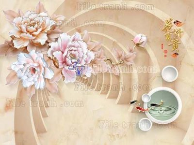 Download file File tranh gốc tranh tường hoa thủy mặc trung quốc TTQ457 (gốc) cho xưởng in