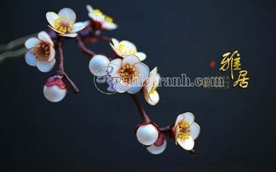 File gốc File tranh gốc tranh tường hoa thủy mặc trung quốc TTQ525 (trang trí) phòng trẻ em