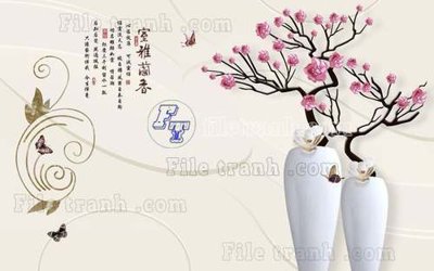 File PSD File tranh gốc tranh tường hoa thủy mặc trung quốc TTQ526 (bản gốc) dễ dàng edit
