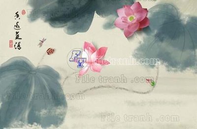 Tải file tranh File tranh gốc tranh tường hoa thủy mặc trung quốc TTQ545 (gốc) tại Filetranh.com