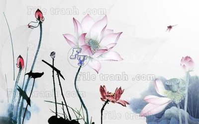 File gốc File tranh gốc tranh tường hoa thủy mặc trung quốc TTQ570 (ảnh chi tiết) để in lụa