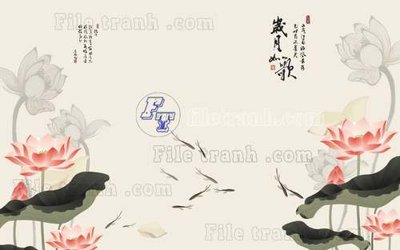 File tranh File tranh gốc tranh tường hoa thủy mặc trung quốc TTQ598 (bản gốc) treo tường