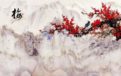 Tải file File tranh gốc tranh tường hoa thủy mặc trung quốc TTQ64 (gốc) in trên mọi chất liệu