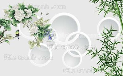 File tranh File tranh gốc tranh tường hoa thủy mặc trung quốc TTQ83 (bản gốc) treo quán cafe